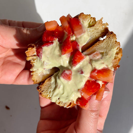 Matcha and Strawberry Croissant
