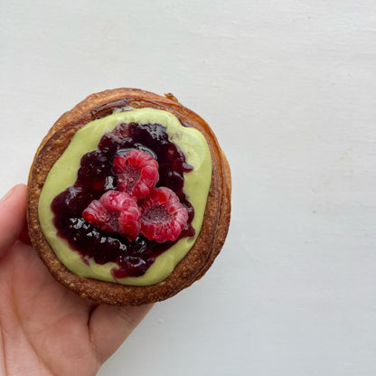 Matcha and Strawberry Croissant