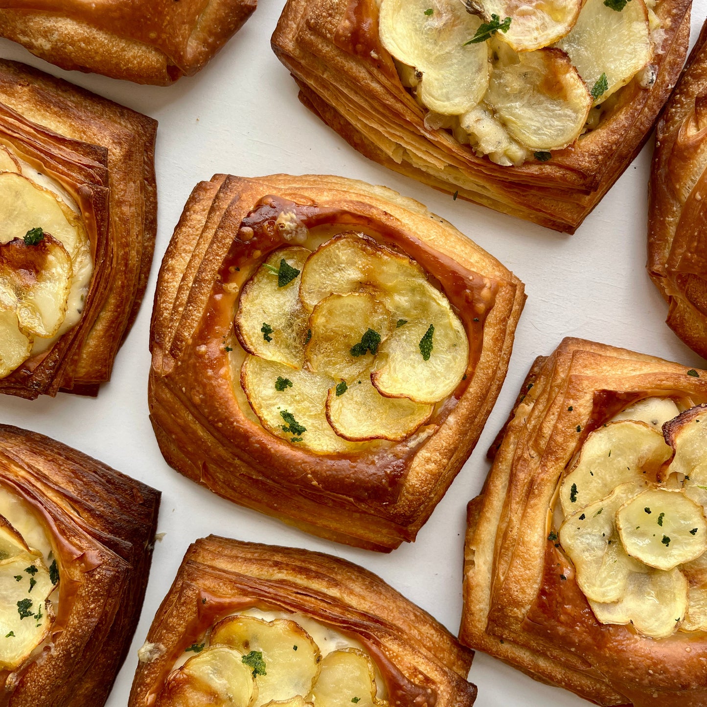 Roast Potato and Bechamel Croissant